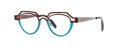 Shop Theo Eyewear Eyeglasses In Brown, Blue