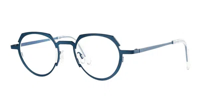 Shop Theo Eyewear Eyeglasses In Blue Navy