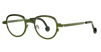Shop Theo Eyewear Eyeglasses In Green