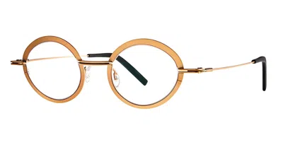 Shop Theo Eyewear Eyeglasses In Gold
