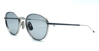 Shop Thom Browne Eyeglasses In Silver
