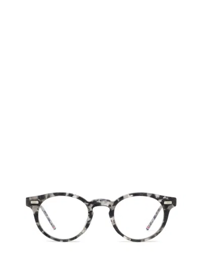 Shop Thom Browne Eyeglasses In Dark Grey