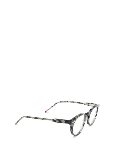 Shop Thom Browne Eyeglasses In Dark Grey