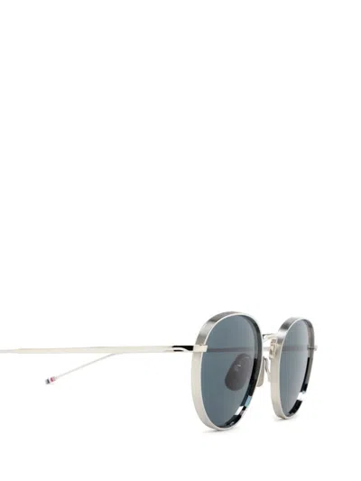 Shop Thom Browne Sunglasses In Silver