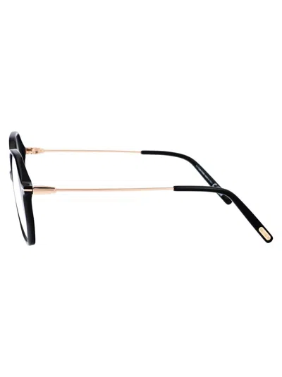 Tom Ford Blue Light Block Cat Eye Ladies Eyeglasses Ft5949-b 001 56 In 001 Nero Lucido