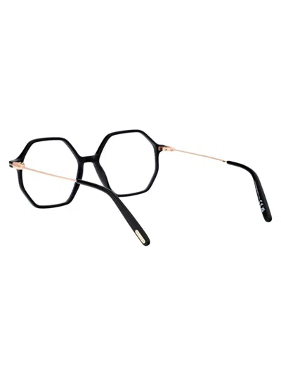 Tom Ford Blue Light Block Cat Eye Ladies Eyeglasses Ft5949-b 001 56 In 001 Nero Lucido