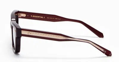 Shop Valentino Eyeglasses In Burgundy