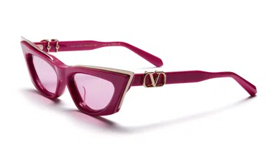 Shop Valentino Sunglasses In Pink