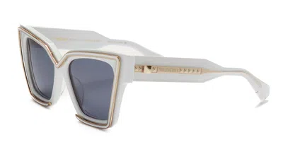 Shop Valentino Sunglasses In White