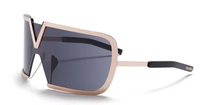 Shop Valentino Sunglasses In Black, Rose Gold