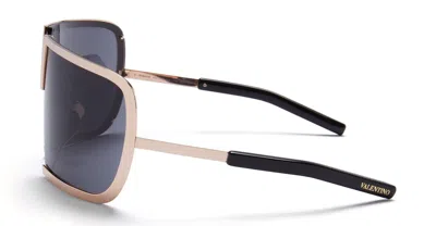 Shop Valentino Sunglasses In Black, Rose Gold