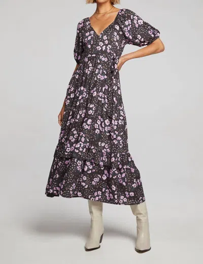 Shop Saltwater Luxe Poppie Midi Dress In Multi In Purple