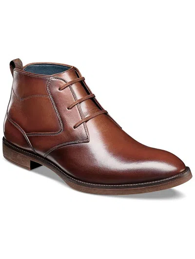 Shop Stacy Adams Kyron Mens Leather Chukka Boots In Brown