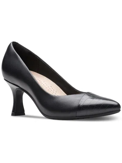 Shop Clarks Kataleyna Rose Womens Leather Pumps In Black