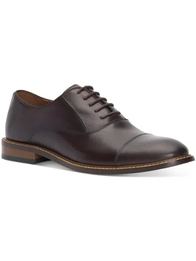 Shop Vince Camuto Loxley Mens Leather Office Oxfords In Black