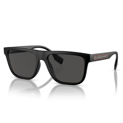 Shop Burberry Sunglasses In Black Matte