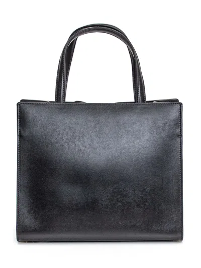 Shop Ferragamo Bow Tote Bag In Black