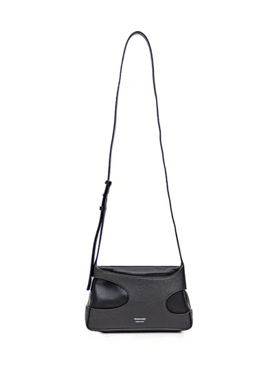 Shop Ferragamo Cut Out Bag In Black