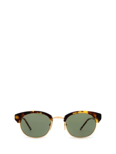 Shop Thom Browne Sunglasses In Med Brown