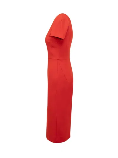 Shop Victoria Beckham Exclusive Periwinkle Blue Dress In Red