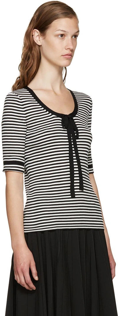 Shop Marc Jacobs Black & White Striped Sweater