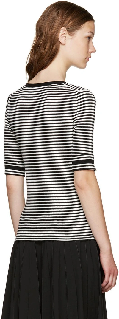 Shop Marc Jacobs Black & White Striped Sweater