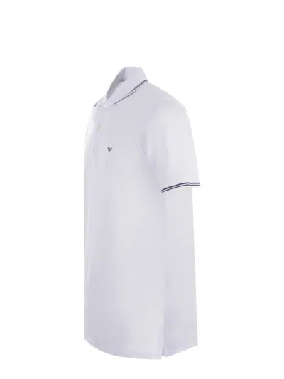 Shop Emporio Armani Polo Shirt In White