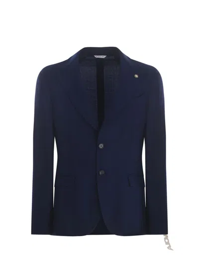 Shop Manuel Ritz Jacket In Blue