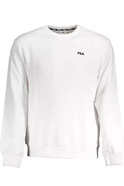 Shop Fila Sleek Long Sleeve Soft Men's Sweater In White