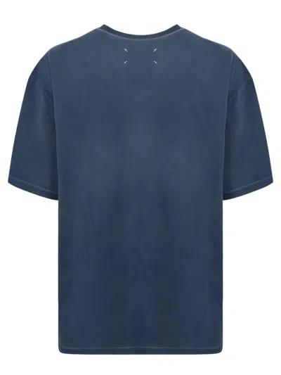 Shop Maison Margiela T-shirts In Blue