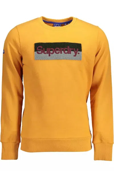 Shop Superdry Autumn Cotton-blend Crewneck Men's Sweater In Orange