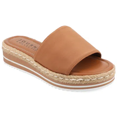 Shop Journee Collection Women's Tru Comfort Foam Rosey Wide Width Sandal In Brown