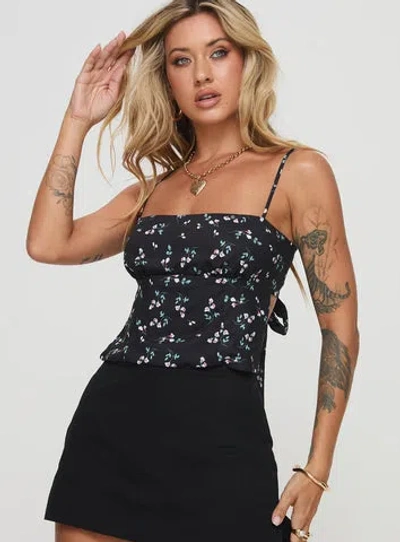 Shop Princess Polly Lower Impact Orionis Top In Black