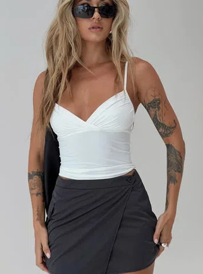 Shop Princess Polly Lower Impact Sampson Top In White