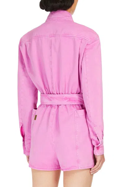 Shop Max Mara Trousers In Pink