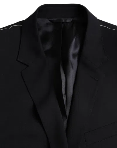 Shop Dolce & Gabbana Black Martini Single Breasted Coat Men's Blazer
