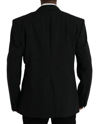 Shop Dolce & Gabbana Black Sicilia Single Breasted Coat Men's Blazer