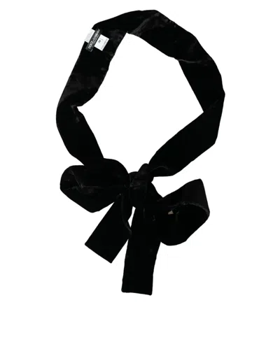 Shop Dolce & Gabbana Black Viscose Wide Waist Women Women's Belt
