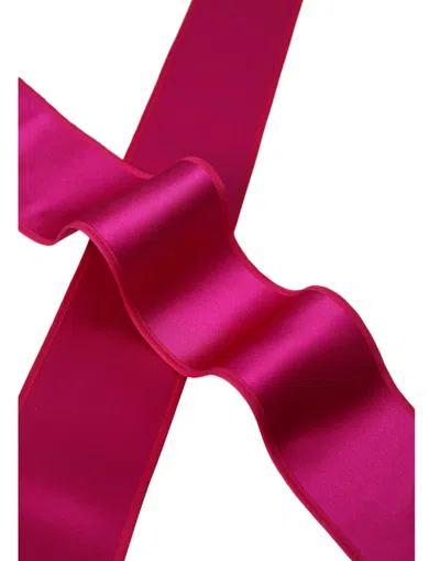 Shop Dolce & Gabbana Fuchsia Pink Silk Waist Women Women's Belt