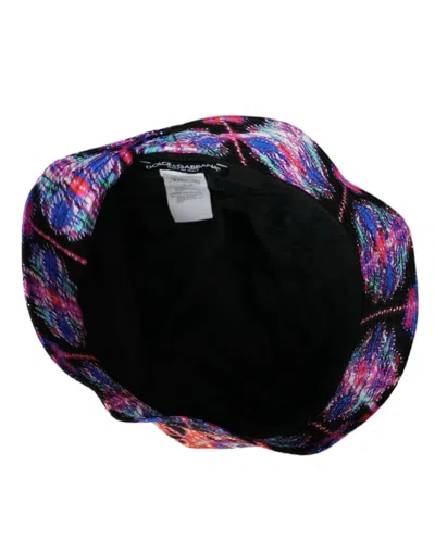 Shop Dolce & Gabbana Multicolor Luminaire Nylon Logo Bucket Women's Cap