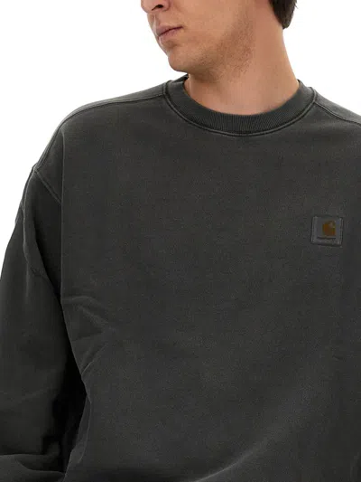 Shop Carhartt Wip "nelson" Sweatshirt In Black