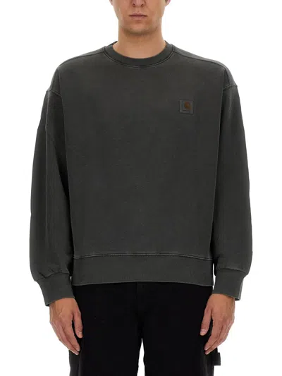 Shop Carhartt Wip "nelson" Sweatshirt In Black