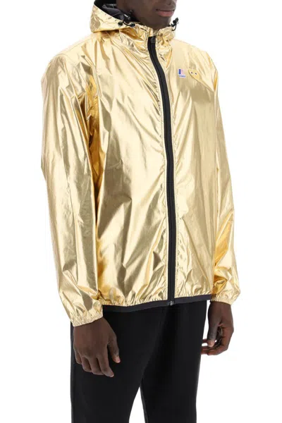 Shop Comme Des Garçons Play X K-way Laminated Ripstop Jacket In Oro