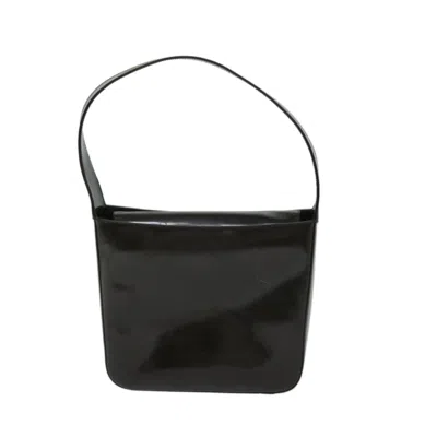 Shop Gucci Brown Patent Leather Shoulder Bag ()