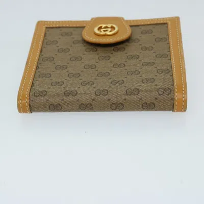 Shop Gucci Gg Canvas Beige Canvas Wallet  ()