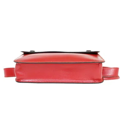 Shop Hermes Hermès -- Red Leather Clutch Bag ()