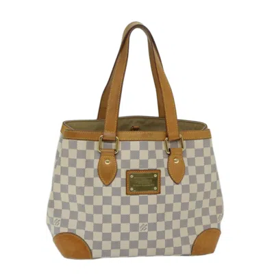 LOUIS VUITTON Pre-owned Hampstead White Canvas Tote Bag ()