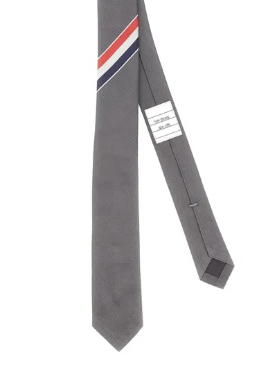 Shop Thom Browne Classic Tie In Grey