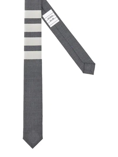 Shop Thom Browne Classic Tie In Grey