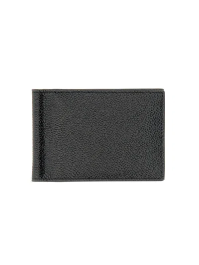 Shop Thom Browne Money Clip Wallet In Black